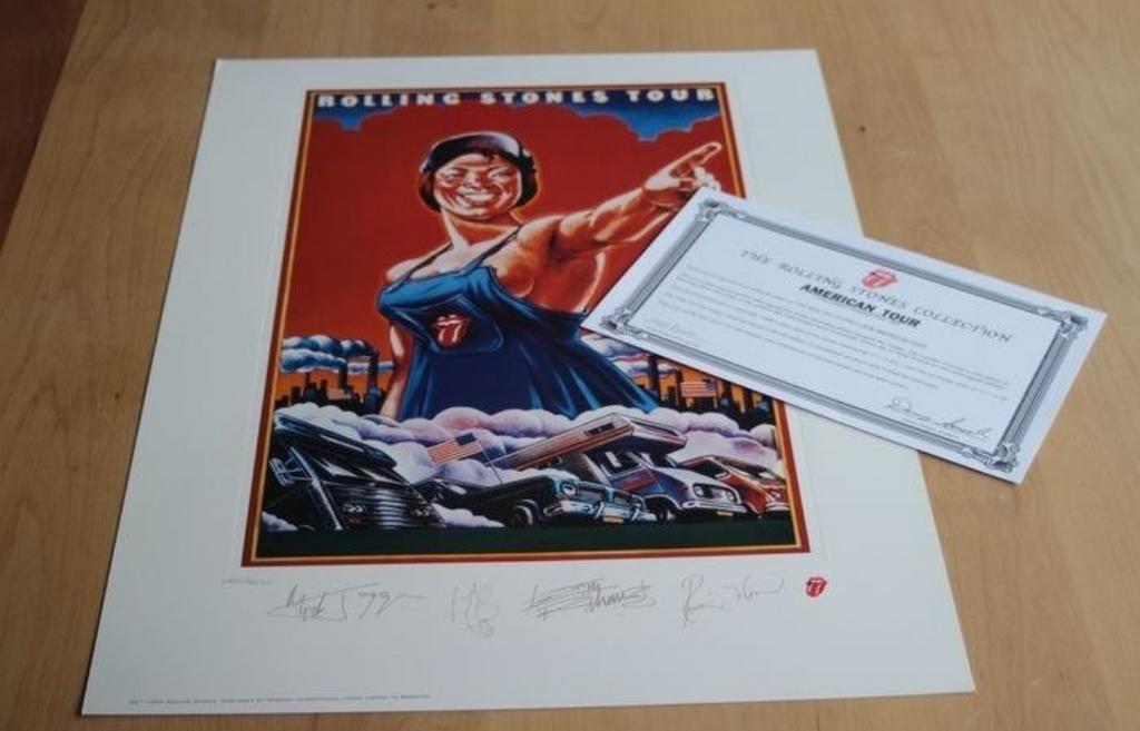 Rolling Stones Tour American Tour Print - Catawiki Aankoop, Ophalen of Verzenden, Zo goed als nieuw, Poster, Artwork of Schilderij