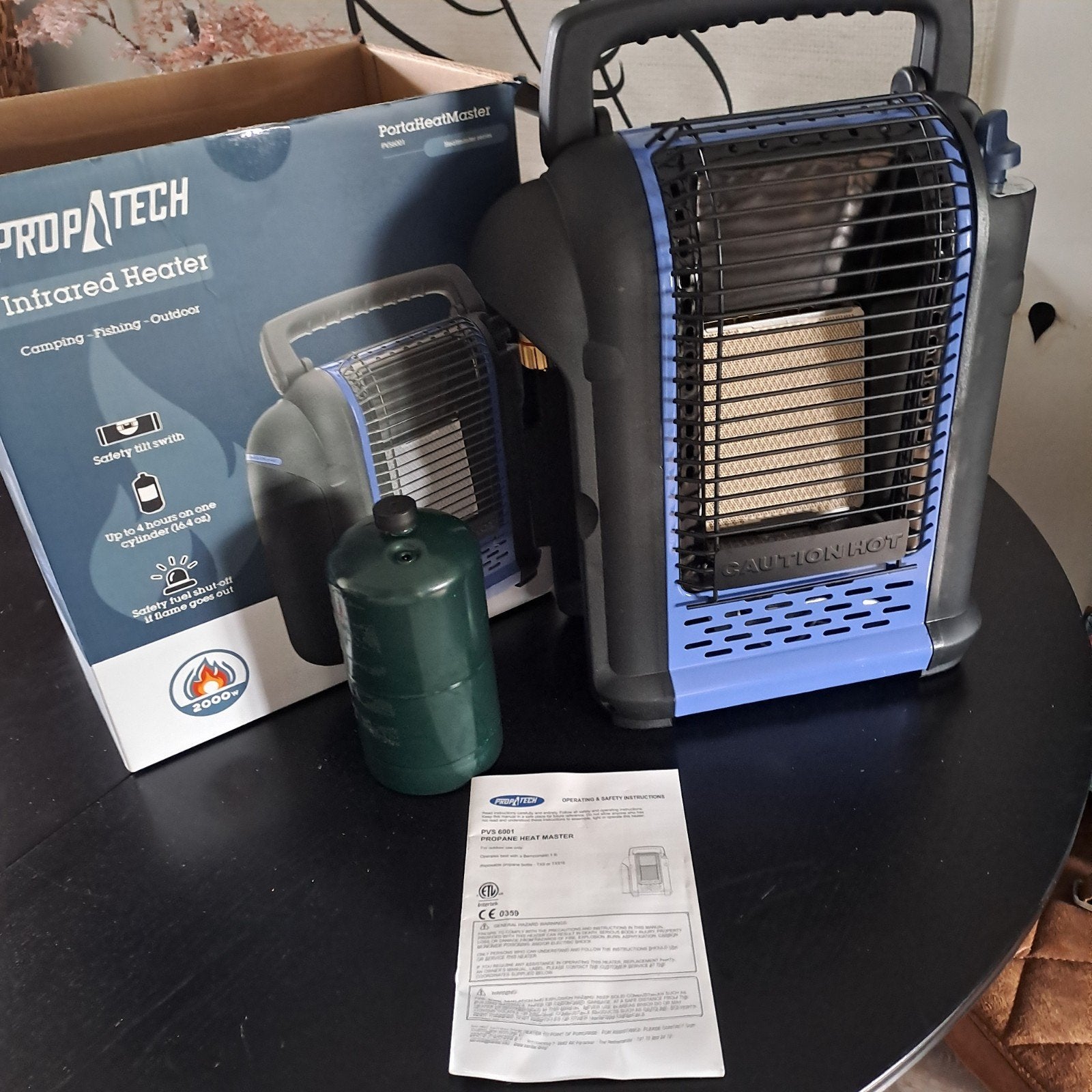 Nieuwe Propatech Heater met gasflesje (deurtje mist), Caravans en Kamperen, Ophalen, Nieuw