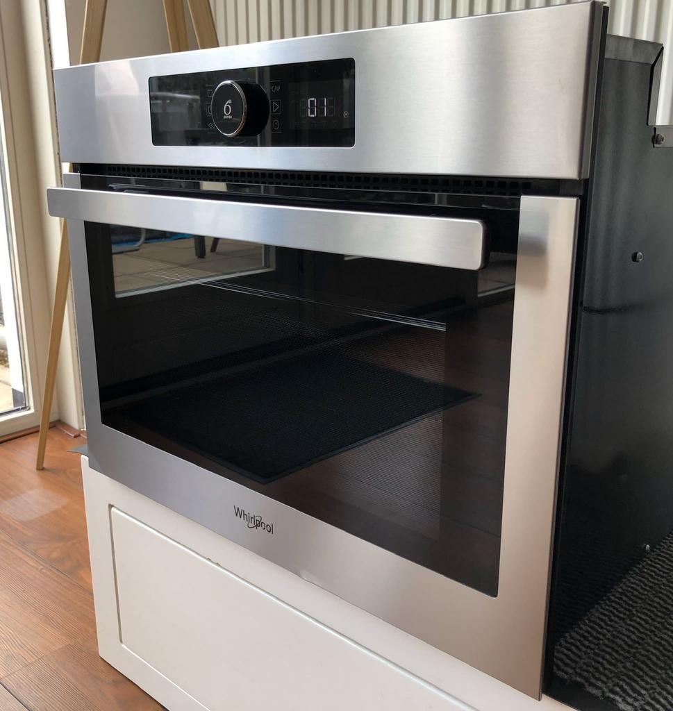 WHIRLPOOL 6th SENSE COMBI MAGNETRON MET OVEN, Witgoed en Apparatuur, Magnetrons, Inbouw, Oven, Draaiplateau, Ophalen