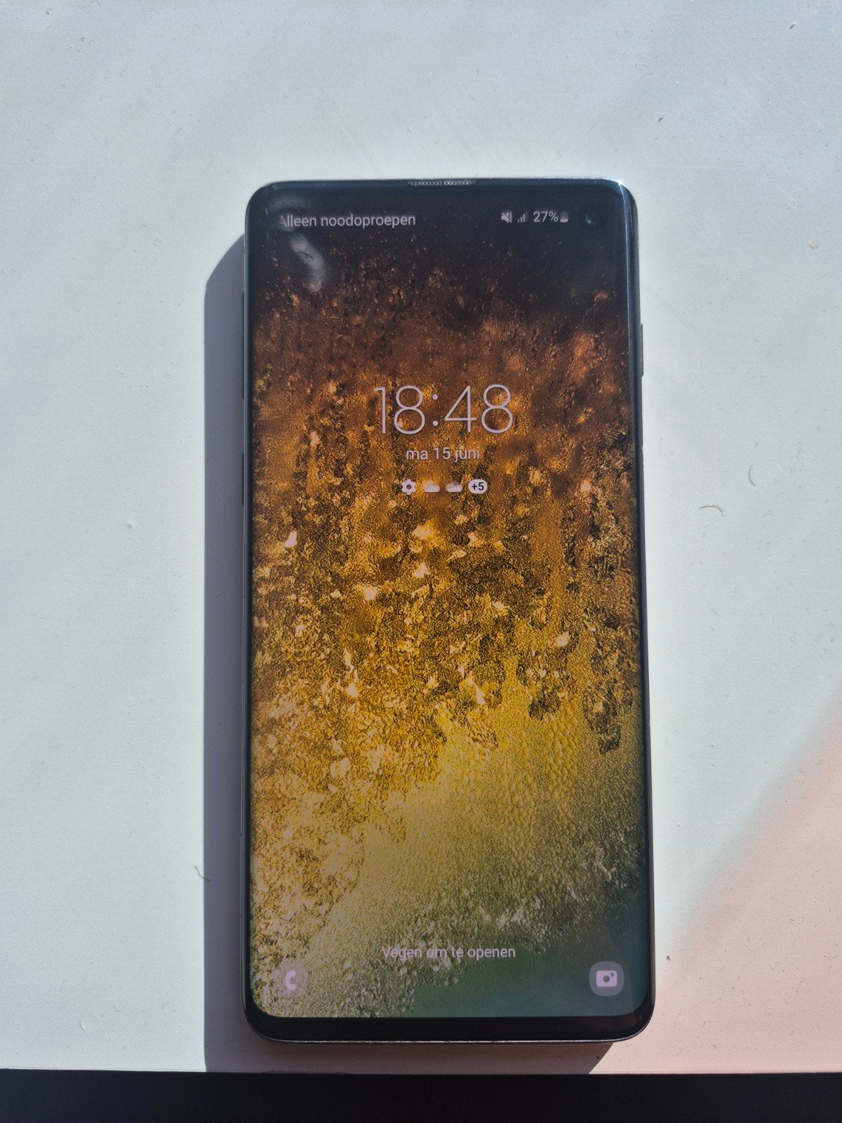 Samsung Galaxy S10 - Zwart, 128GB, Zonder abonnement, Telecommunicatie, Mobiele telefoons | Samsung, Gebruikt, Zwart, Touchscreen