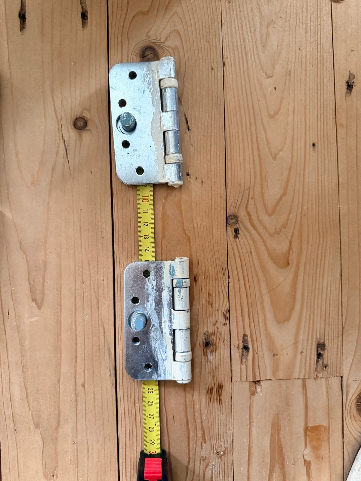 6 veiligheidsscharnieren met dievenklauw 89 x 89 mm, Ophalen of Verzenden, Gebruikt, IJzer, Scharnier