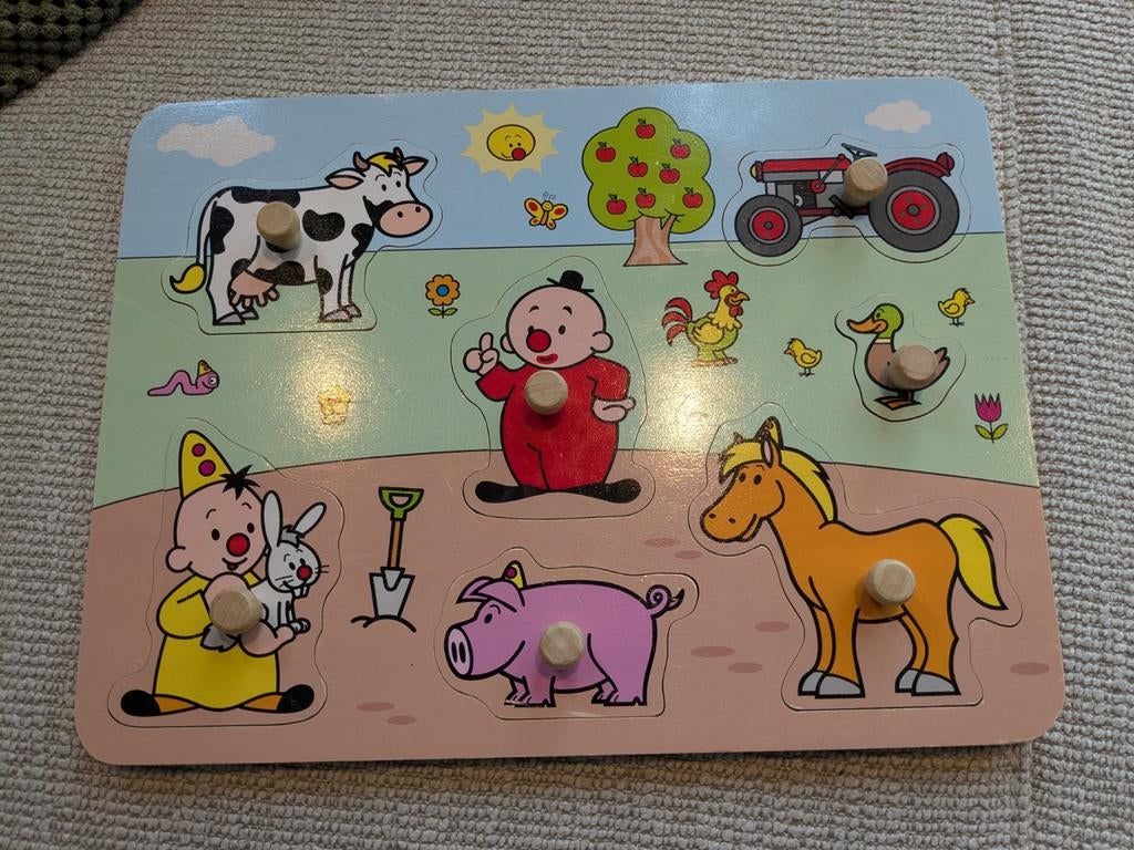 Bumba puzzel hout 7 stukken, Kinderen en Baby's, Speelgoed | Kinderpuzzels, Ophalen, Gebruikt, Van hout, Minder dan 10 stukjes