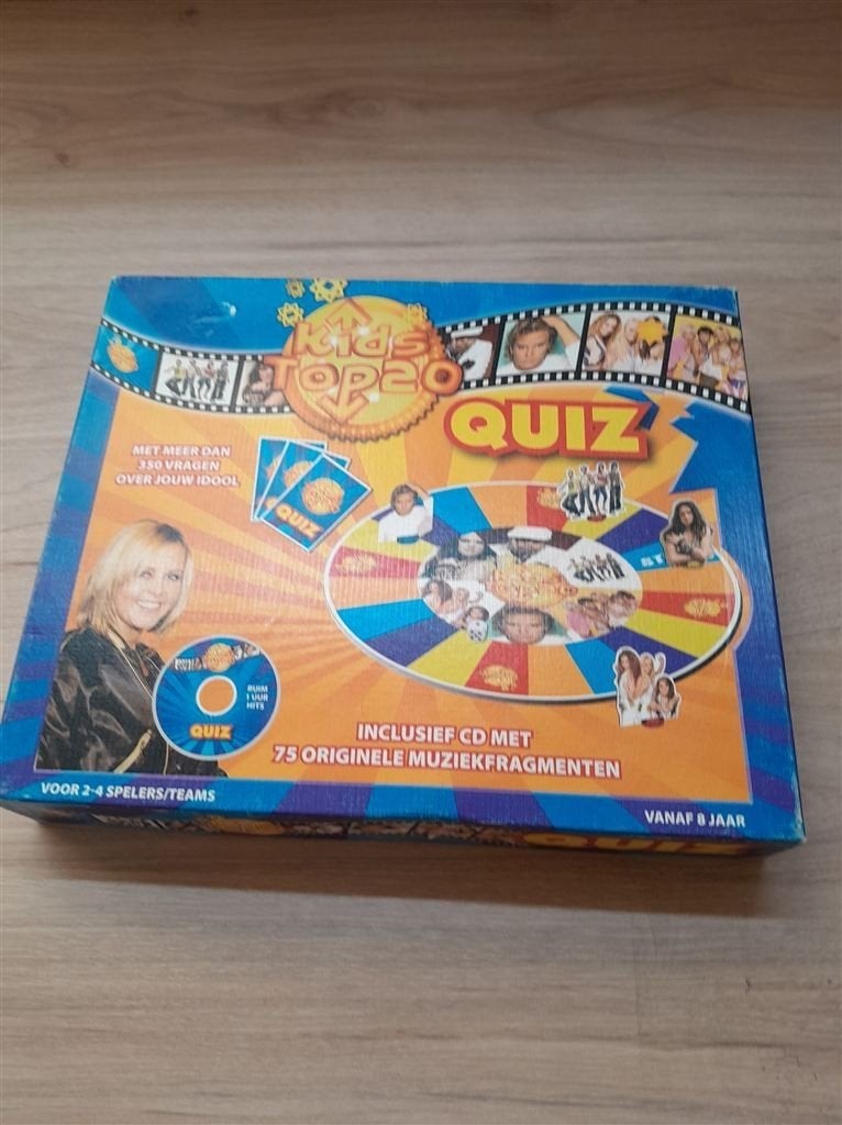 Kids top 20 quiz spel - s3770, Hobby en Vrije tijd, Gezelschapsspellen | Bordspellen, Verzenden, Zo goed als nieuw