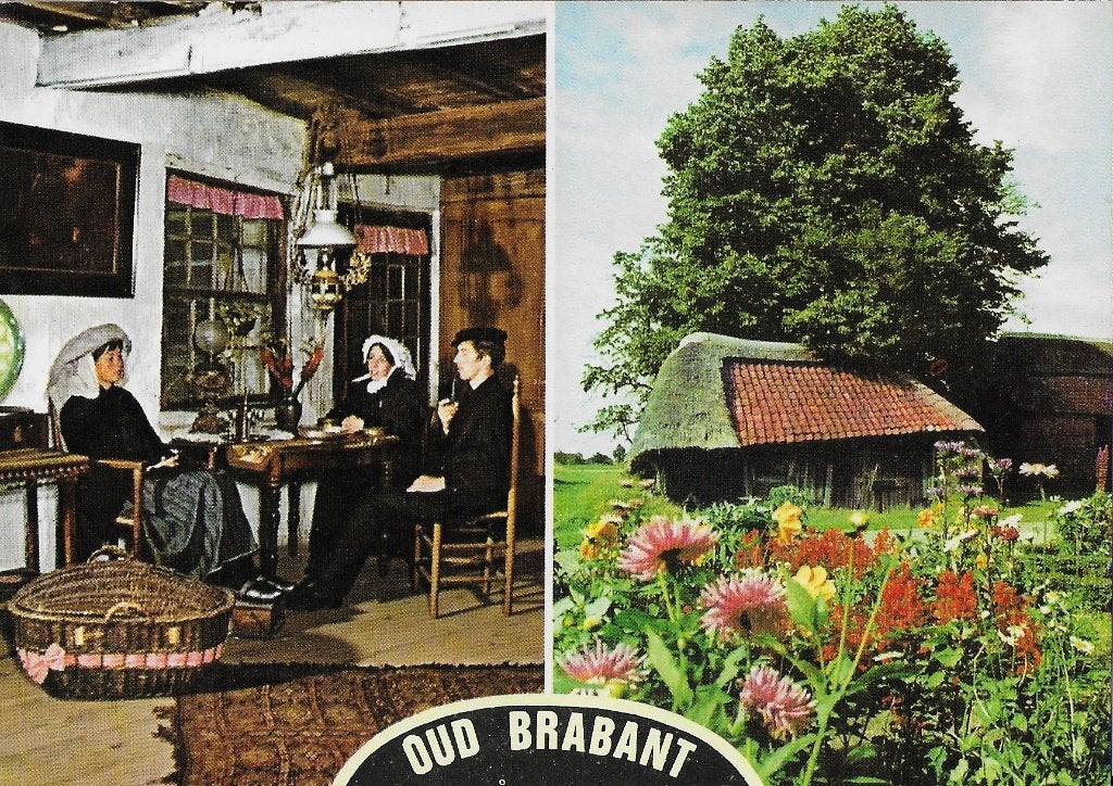 Oud brabant ongelopen ansichtkaart ( 1550, Ophalen of Verzenden, 1980 tot heden, Ongelopen, Noord-Brabant