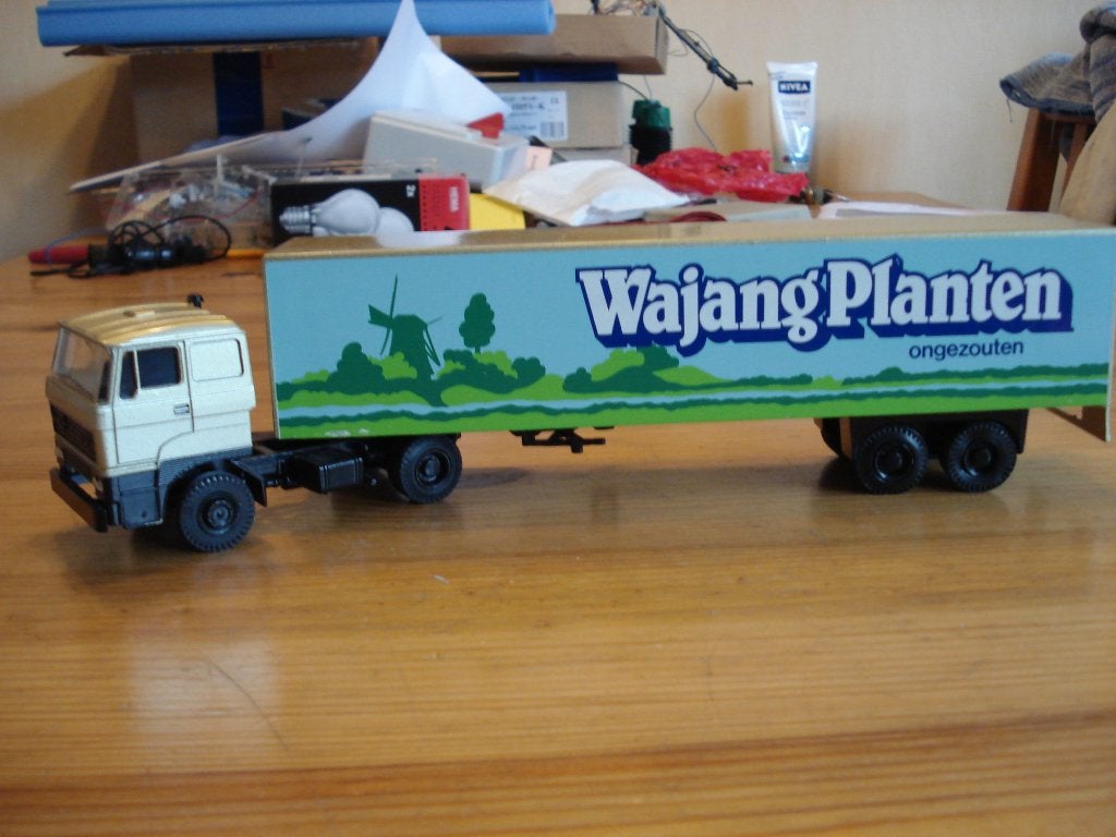 Daf 2800 trekker/oplegger (Lion Toys) Wajang, Ophalen of Verzenden, Zo goed als nieuw, Bus of Vrachtwagen, Lion Toys