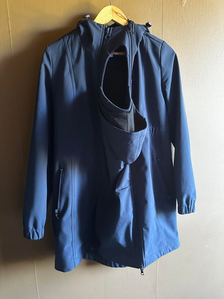 Noppies draagjas/zwangerschapsjas, Ophalen, Zo goed als nieuw, Maat 36 (S), Blauw