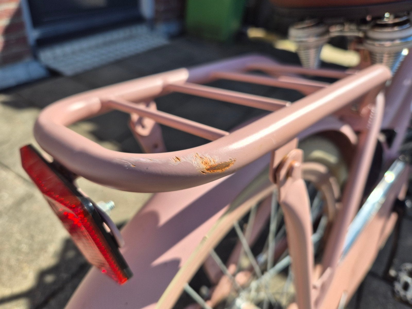 Spirit Cargo N3 Zalm Meisjesfiets 22 inch, Terugtraprem, 22 inch, Gebruikt, Versnellingen