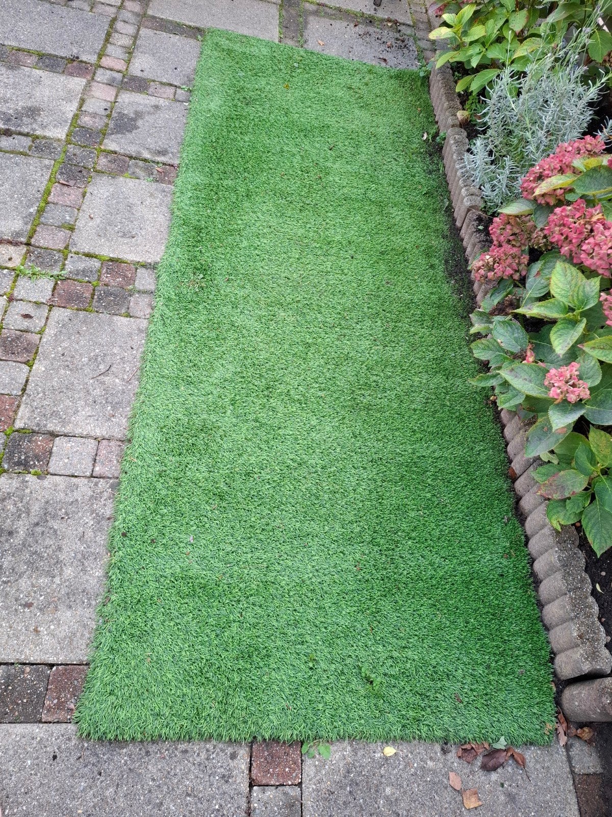 Kunstgras stuk 2,75m x 1m, Tuin en Terras, Ophalen, Gebruikt, Minder dan 10 m², Kunstgras