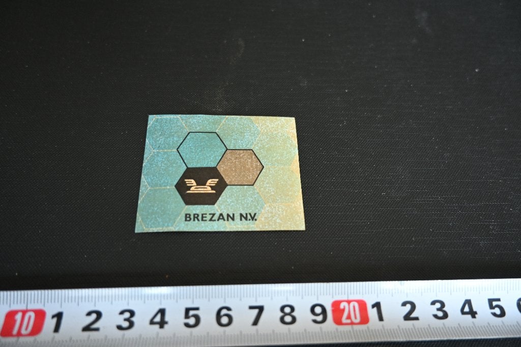 sticker retro logo BREZAN NV, Ophalen of Verzenden, Zo goed als nieuw