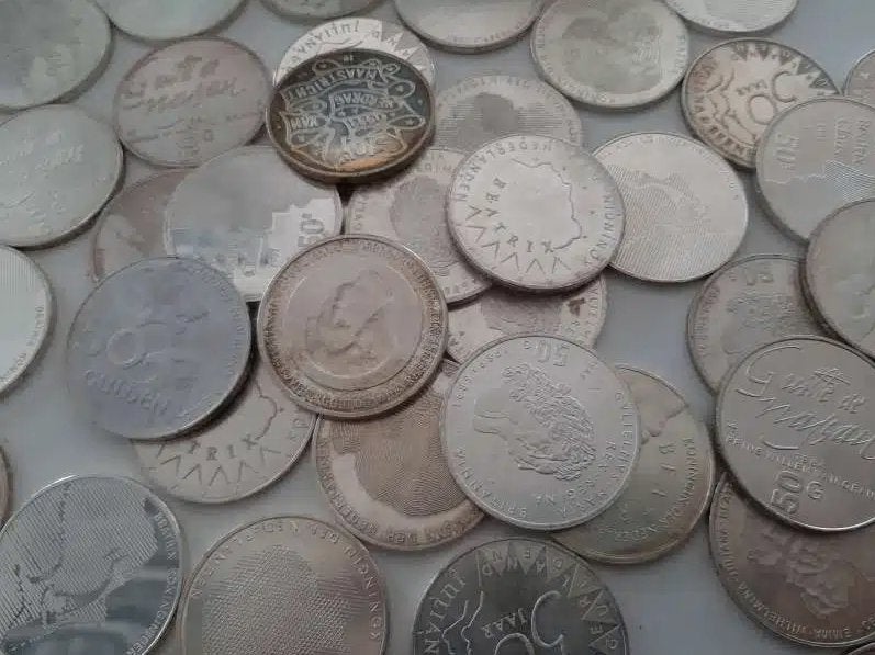 Zilveren 50 gulden Beatrix Nederland (Willekeurig jaartal), Postzegels en Munten, Edelmetalen en Baren, Ophalen of Verzenden, Zilver