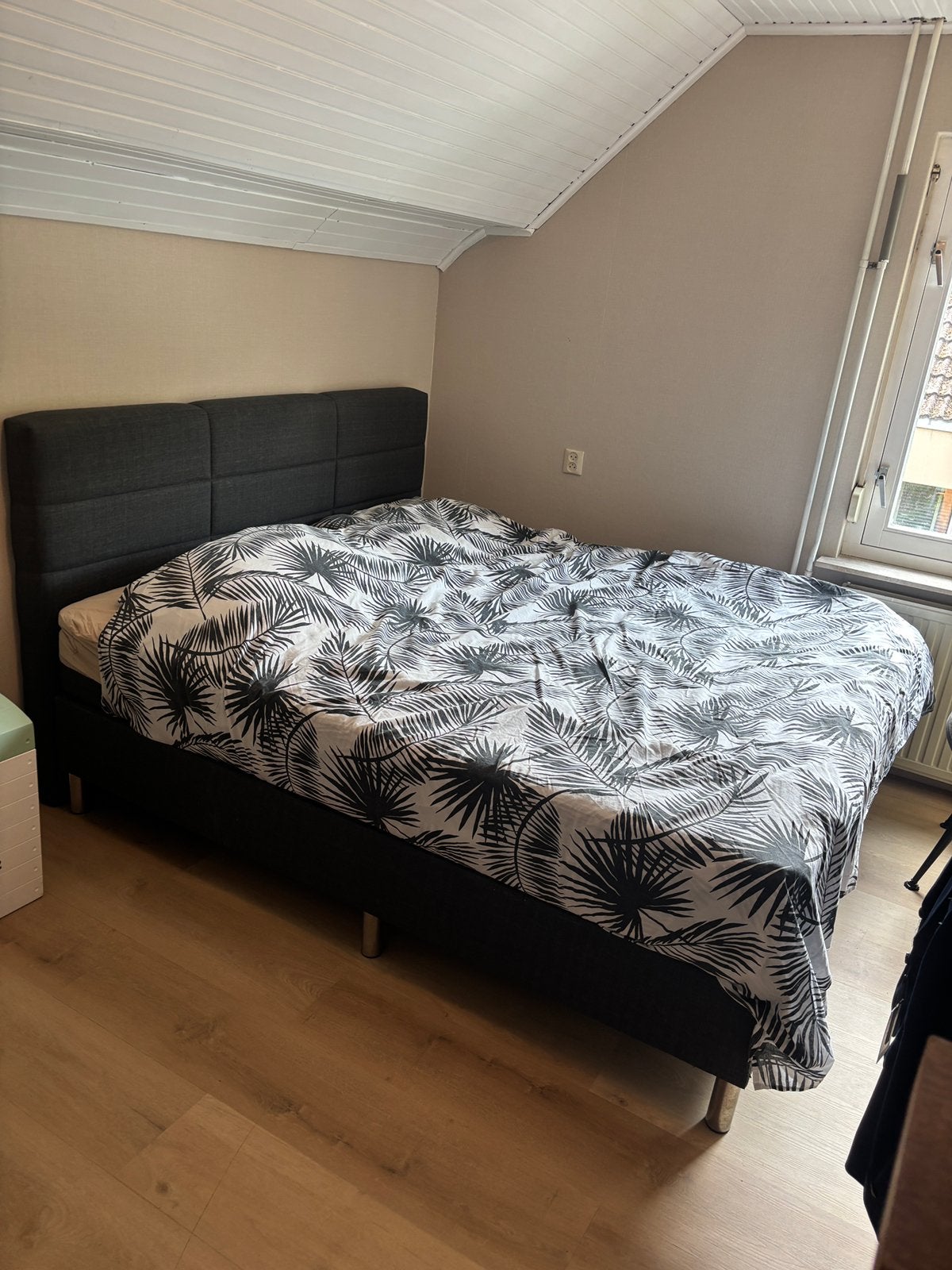 Boxspring 180 x 200, Ophalen, Tweepersoons, Zo goed als nieuw, 180 cm