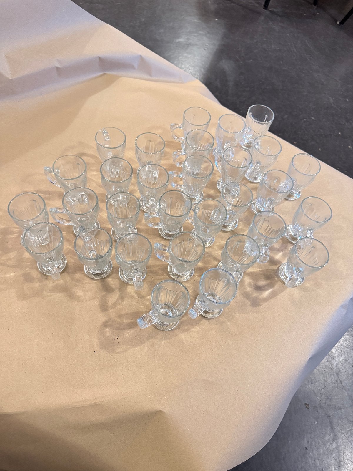 30 geperste glaasjes voor toetje, koffie of thee, Ophalen of Verzenden