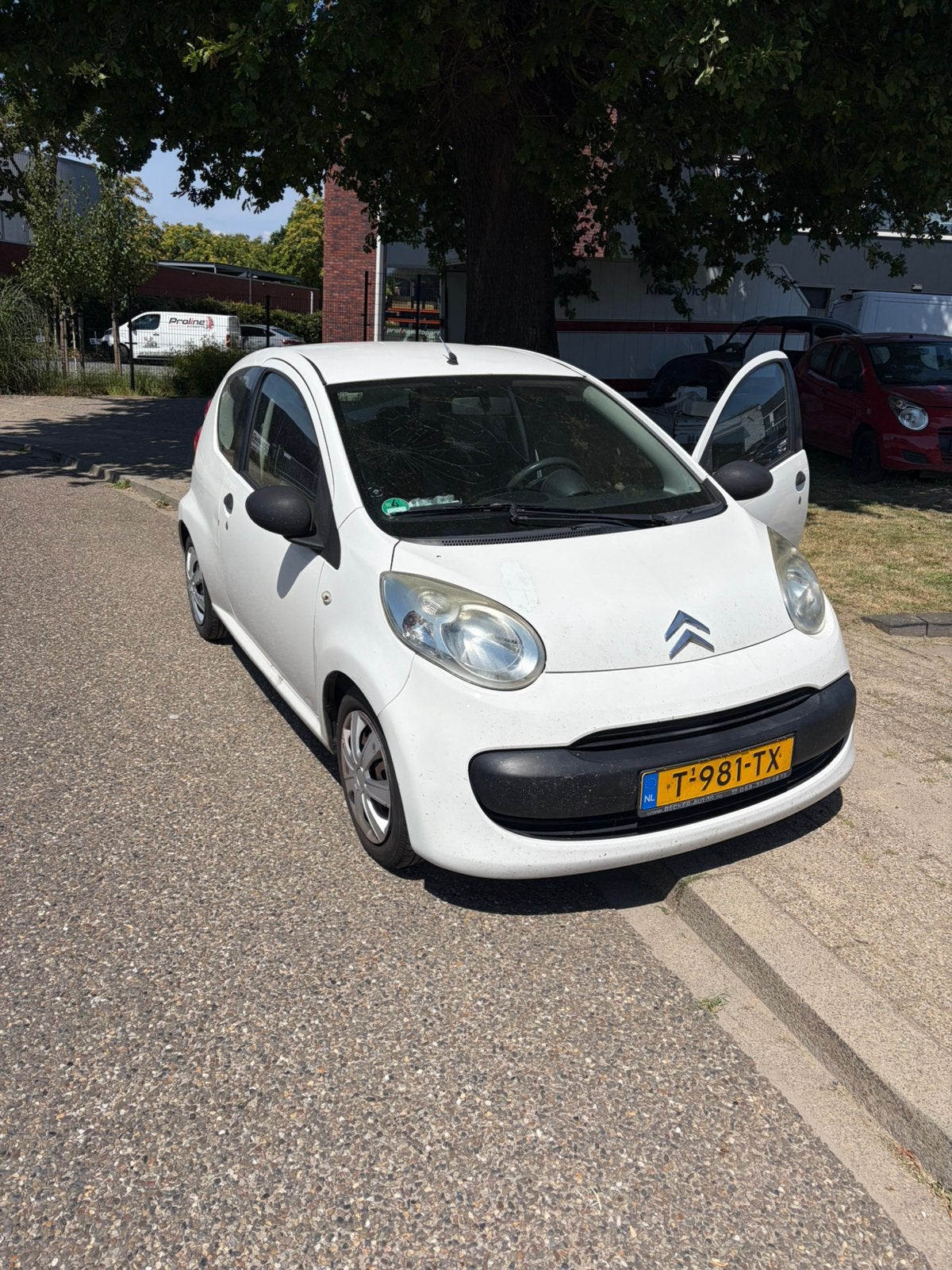 Citroën C1 1.0 3-DRS 2008 Wit, Auto diversen, Schadeauto's, Www.citroen, Overige carrosserieën, Citroën, Wit