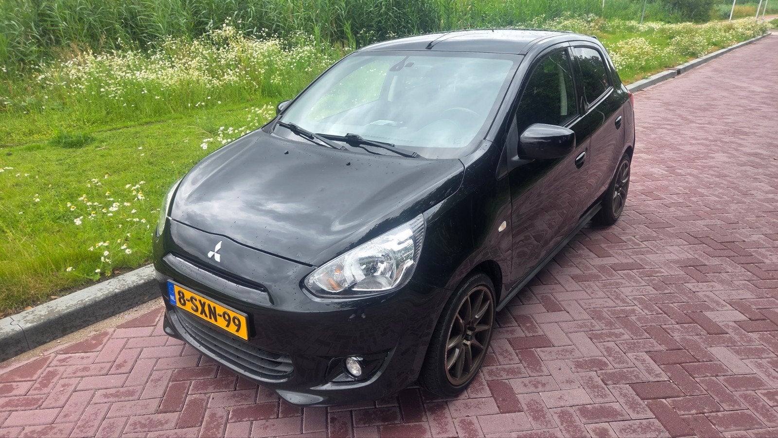 Mitsubishi Space Star 1.2 2013 airco, nieuwe APK tot 8-2027, Voorwielaandrijving, Stof, 200 kg, Origineel Nederlands