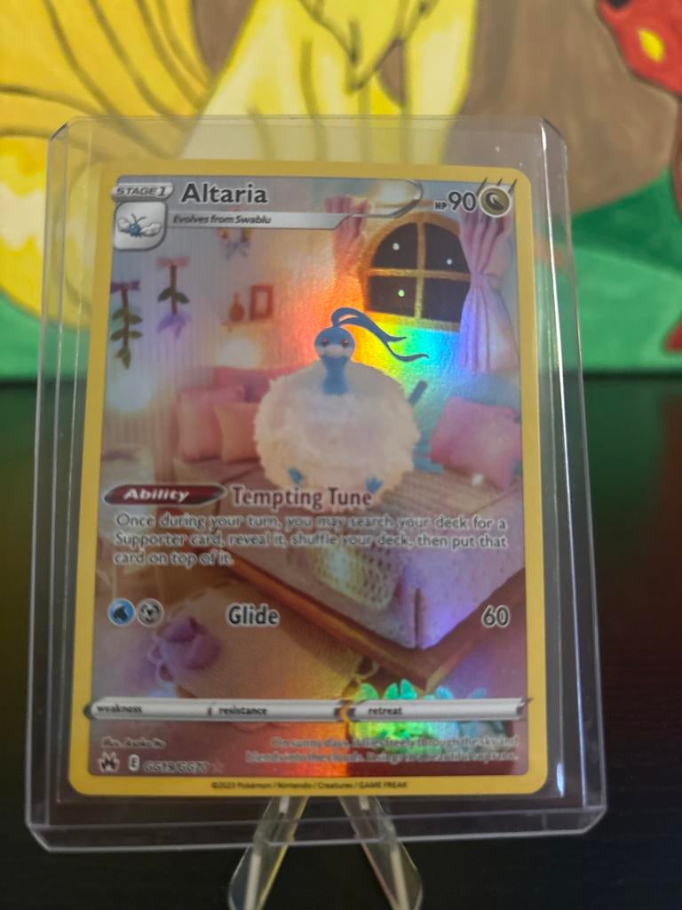 Crown Zenith - Altaria Pokemon Kaart, Ophalen of Verzenden, Zo goed als nieuw, Losse kaart, Foil