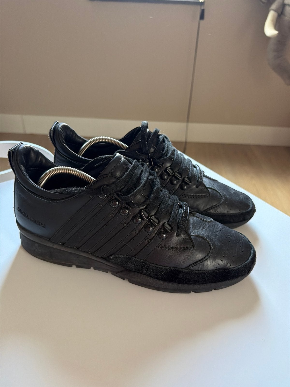 Dsquared2 zwarte sneakers - Maat 44, Ophalen of Verzenden, Gedragen, Zwart, Sneakers of Gympen