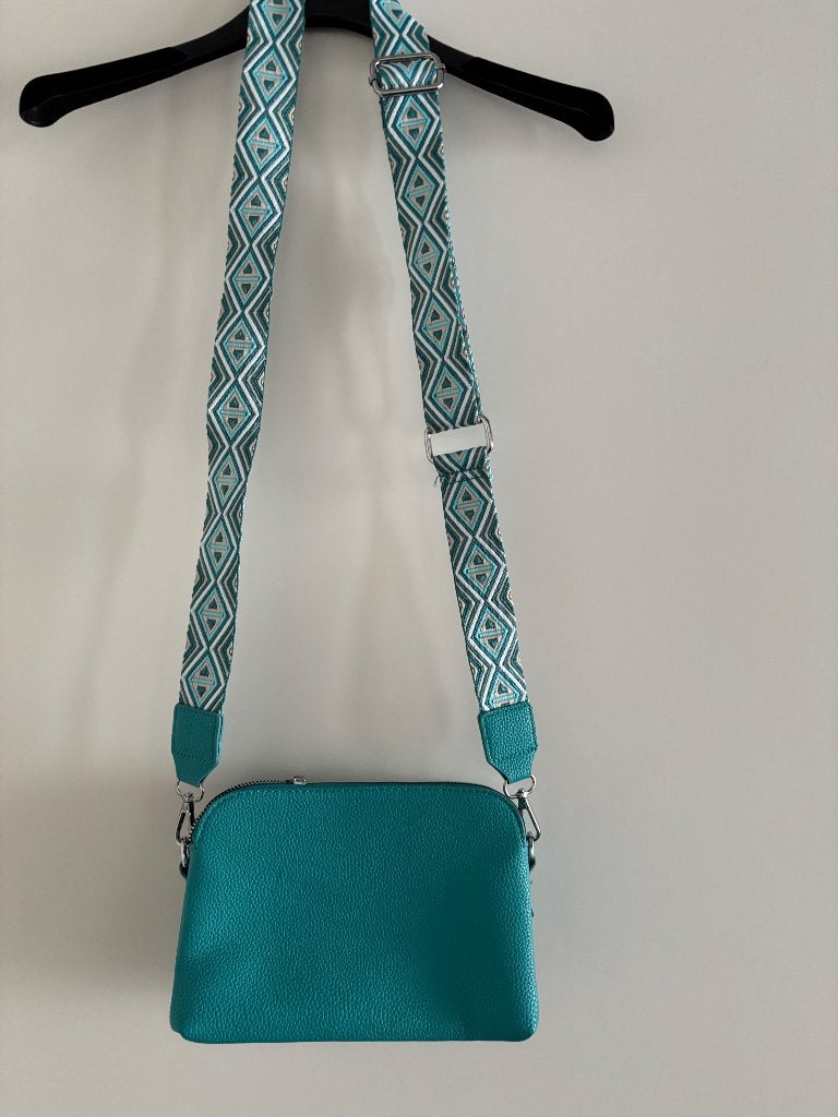 Tas / schoudertasje NIEUW turquoise, Verzenden, Nieuw, Blauw, Schoudertasje