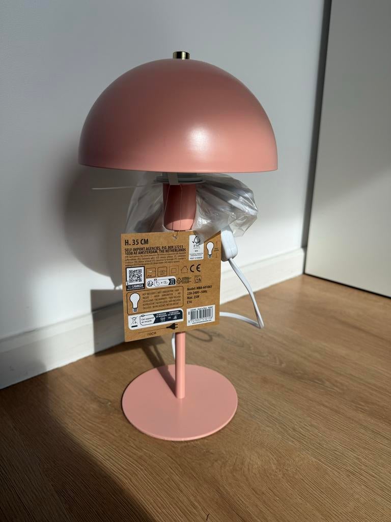 Roze bureaulamp, Ophalen of Verzenden, Nieuw, Metaal, Minder dan 50 cm