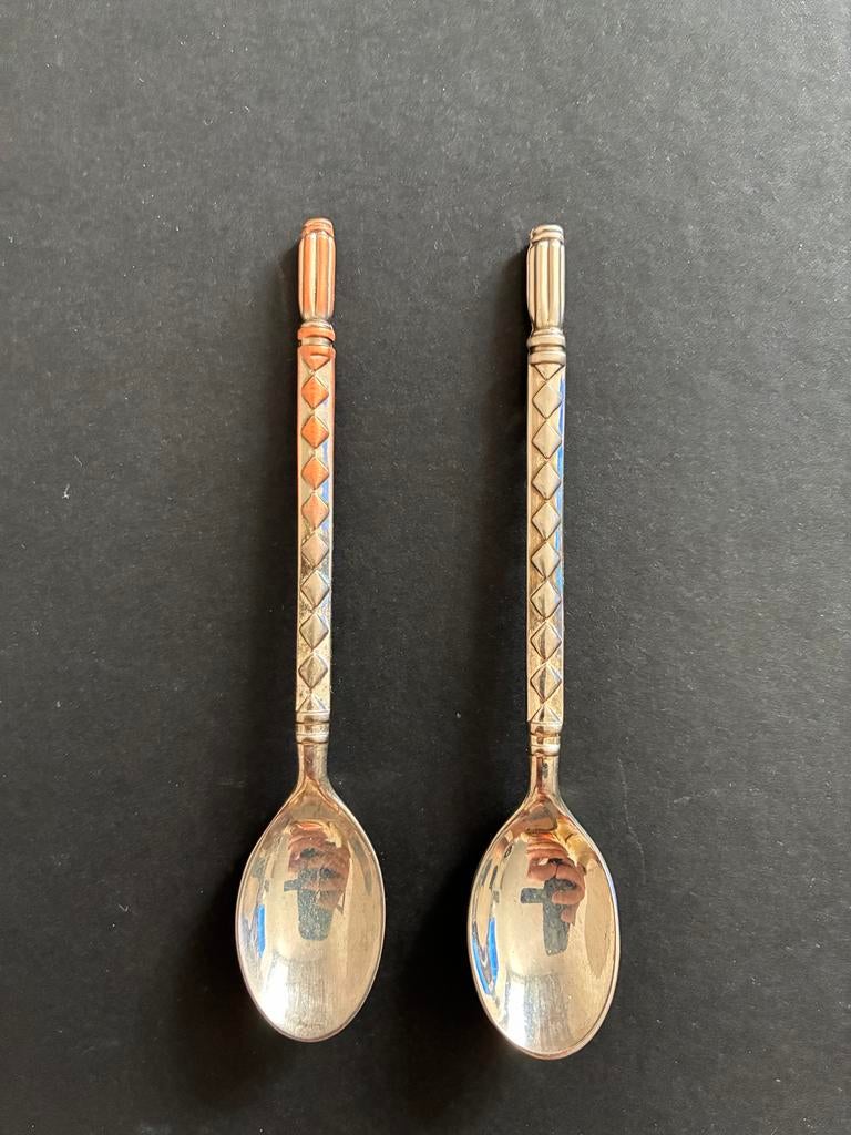 Antieke/Decoratieve Theelepeltjes - 11cm, Ophalen of Verzenden