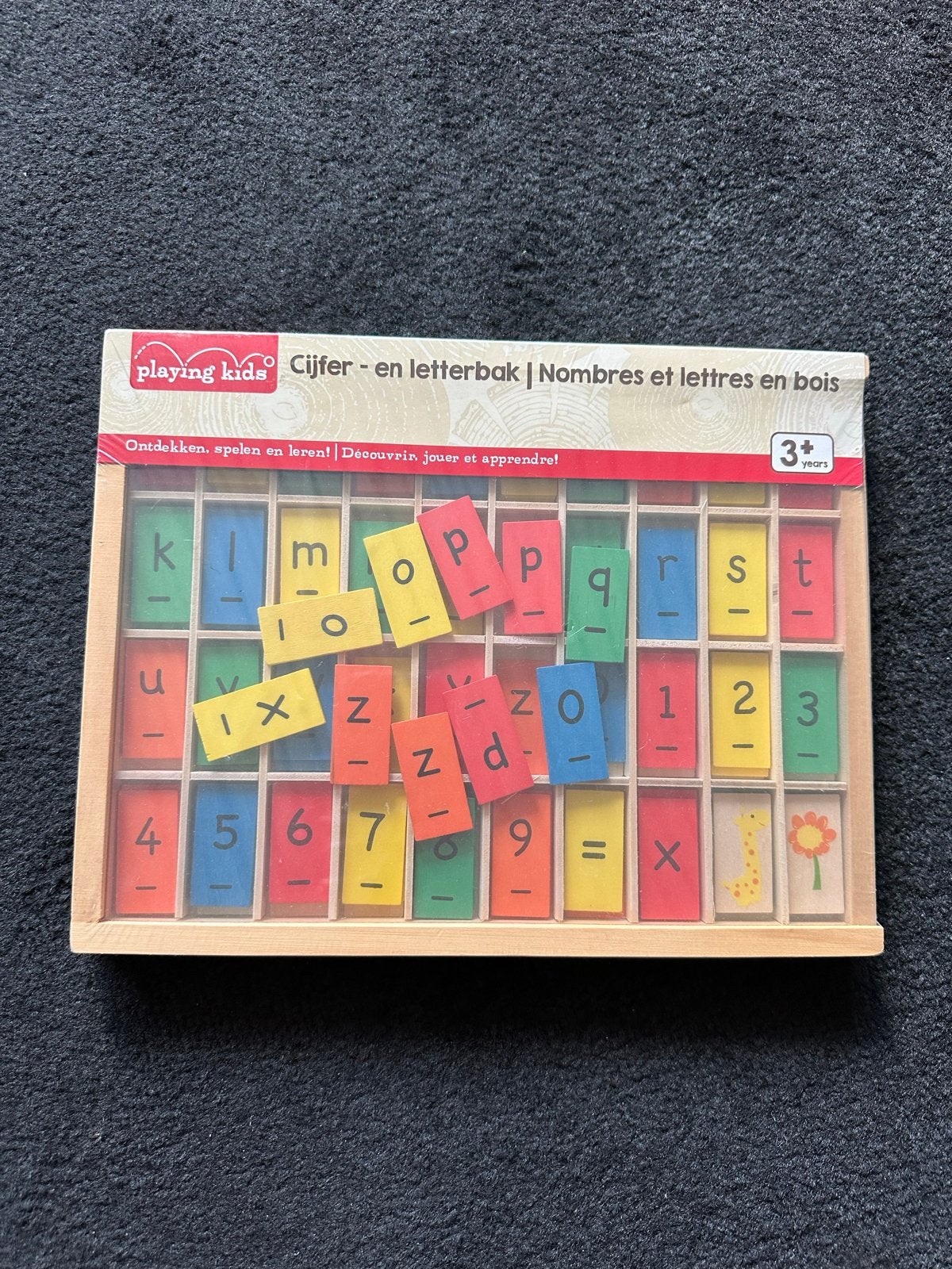 Houten Cijfer- en Letterbak - Educatief Speelgoed, Kinderen en Baby's, Speelgoed | Educatief en Creatief, Ophalen of Verzenden
