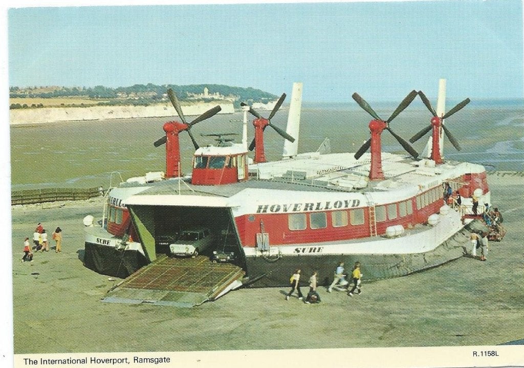 Hovercraft SR.N4 The International Hoverport Ramsgate, Ophalen of Verzenden, 1960 tot 1980, Ongelopen