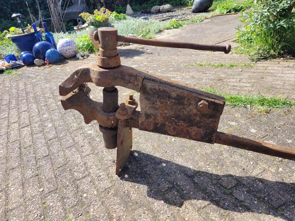 Staartbankschroef, Doe-het-zelf en Verbouw, Gereedschap | Handgereedschap, Ophalen, Gebruikt