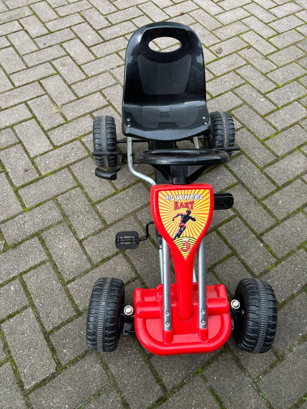 Big Wheel Kart skelter - Rood/Zwart, Ophalen, Zo goed als nieuw, Overige merken