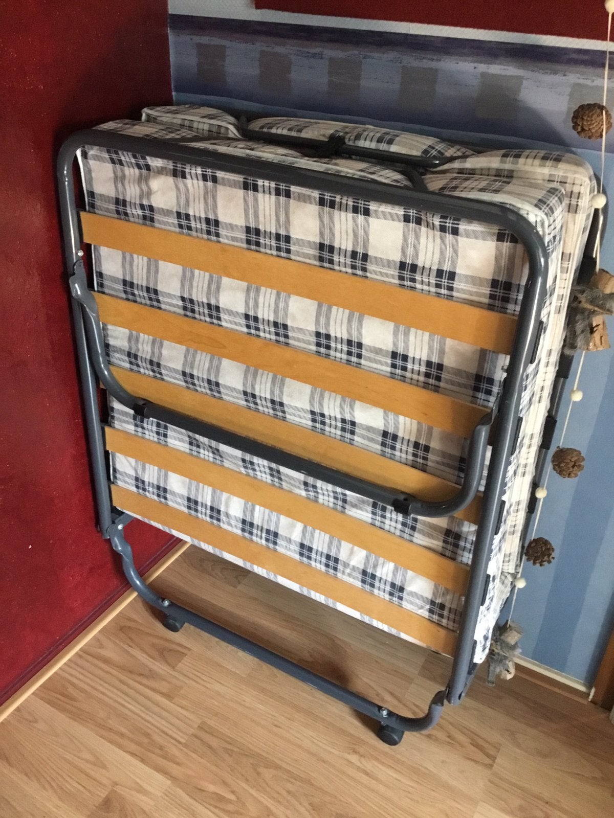 Opklapbed, Ophalen, Gebruikt, Eenpersoons, Blauw