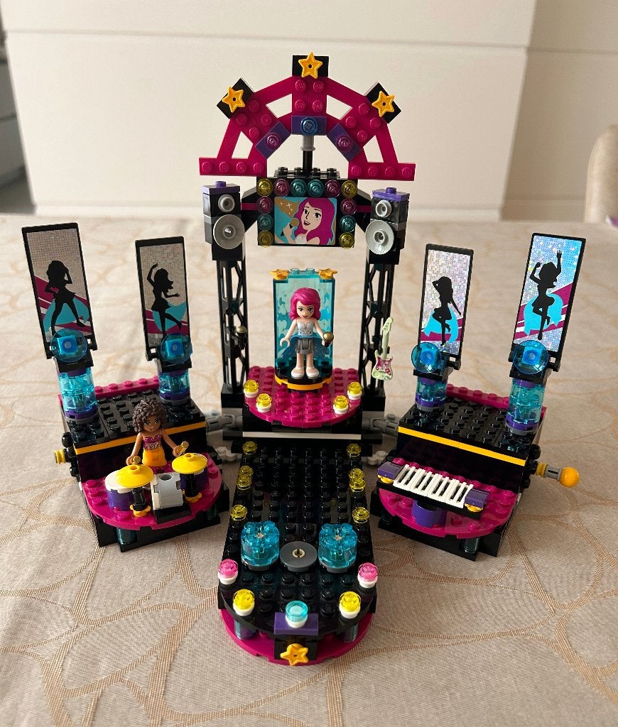Lego Friends Popstar Podium - 41105 - met doos en boekje, Inclusief instructies, Lego, Friends, Ophalen of Verzenden