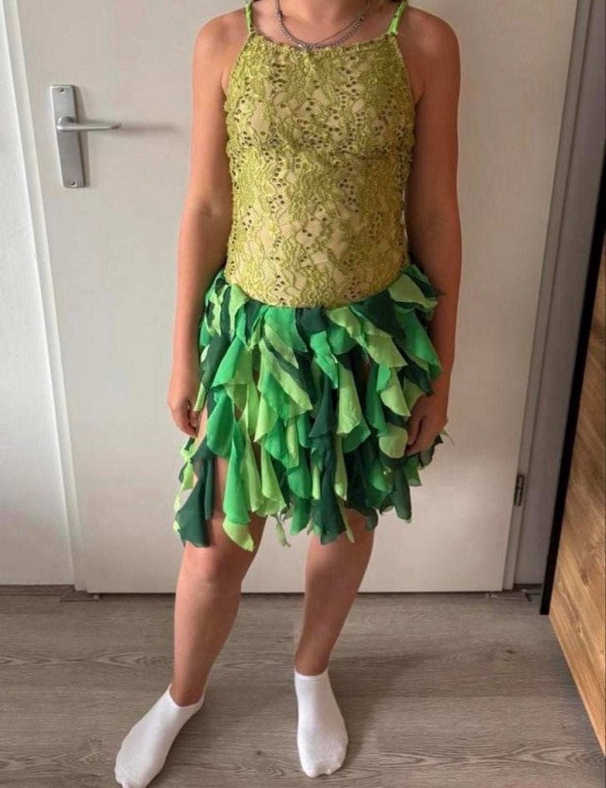 Groene (rolschaats) pakje, Ophalen of Verzenden, Zo goed als nieuw, Meisje