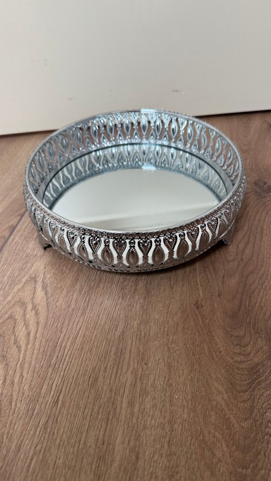 Spiegel dienblad, Rond, Nieuw, Ophalen of Verzenden, Glas