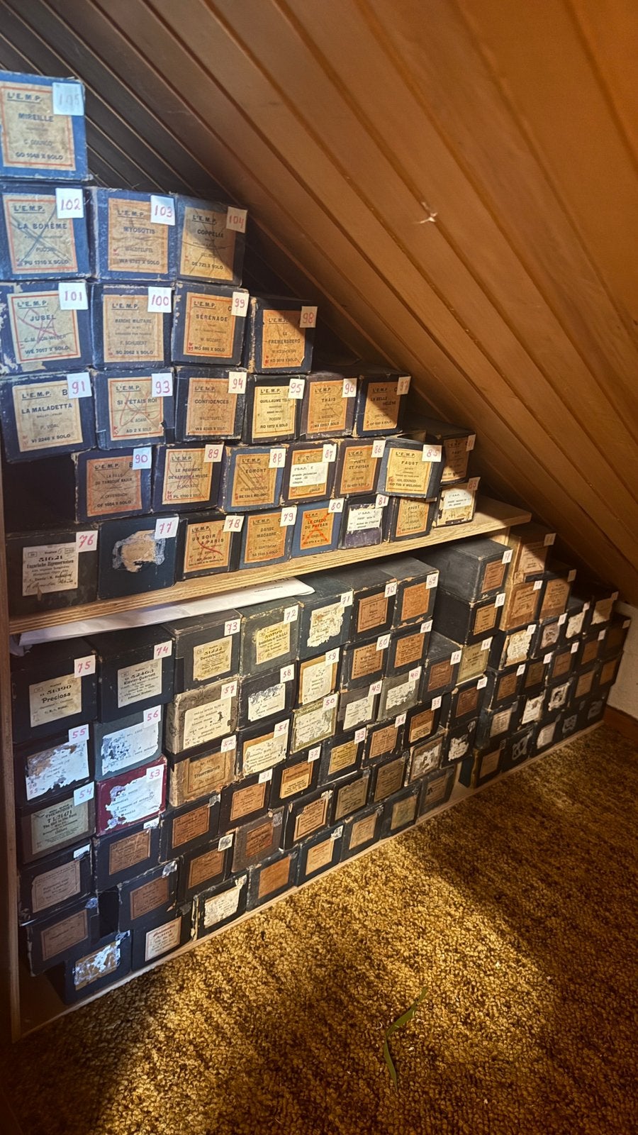 Pianola Muziekrollen, 375 stuks, Unieke verzameling, Ophalen, Zo goed als nieuw, Overige kleuren, Overige typen