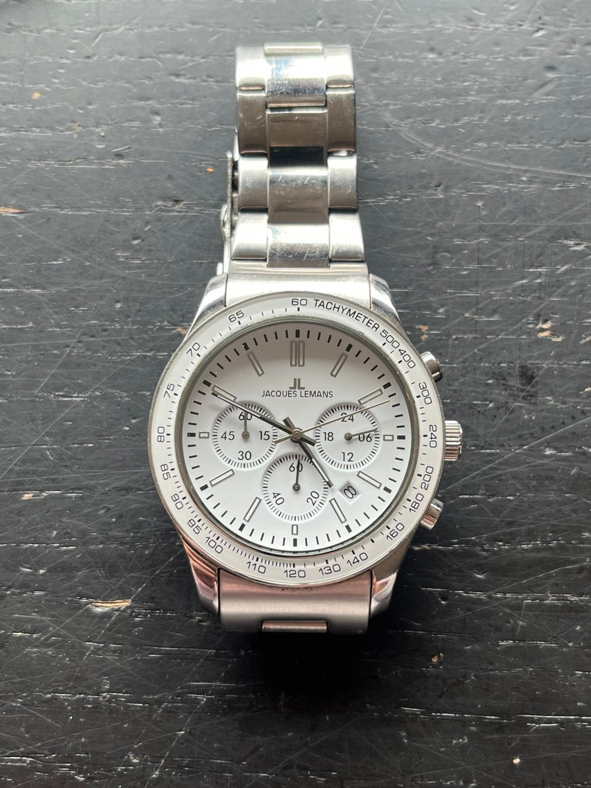Jaques lemans horloge, Ophalen of Verzenden, Zo goed als nieuw, Staal, Overige merken