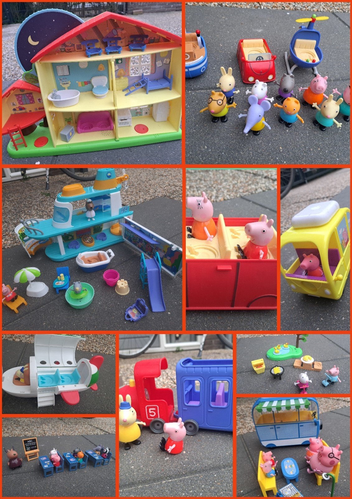 Grote Peppa Pig Speelgoed Collectie: Huis, Voertuigen & Meer, Ophalen of Verzenden, Jongen of Meisje