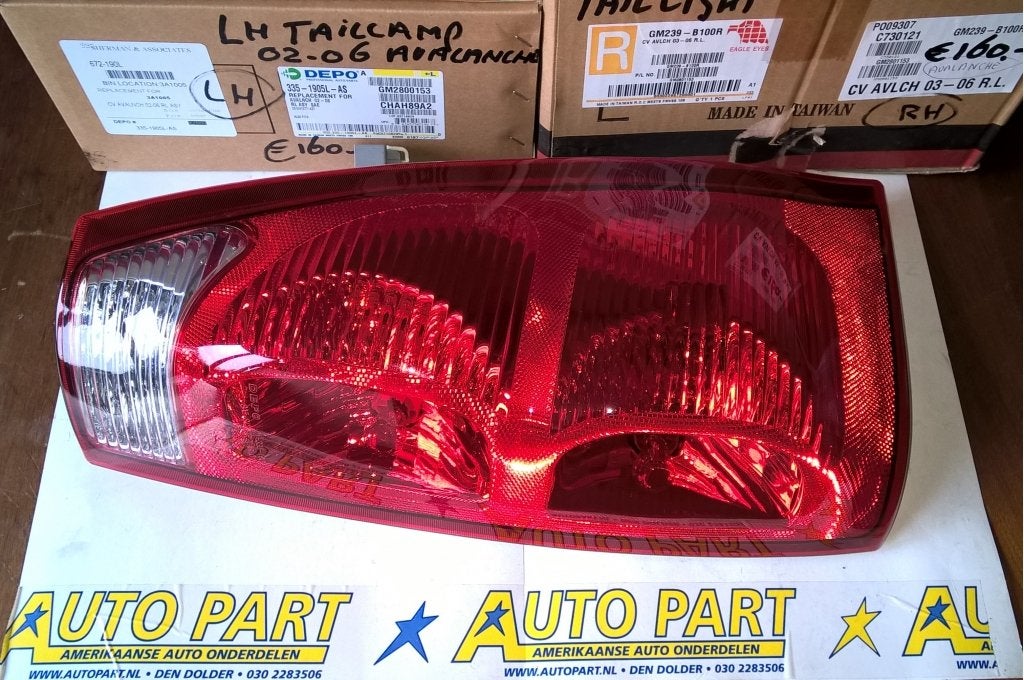 Chevrolet Avalanche achterlicht 2002-2006, Auto-onderdelen, Verlichting, Chevrolet, Nieuw, Ophalen of Verzenden, No.818, Zhongshan N. Rd., Yongkang Dist., Tainan City 710, Taiwan