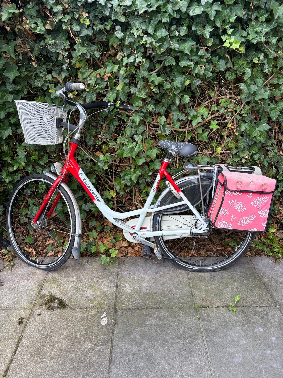 Gazelle Bloom damesfiets met mand en fietstassen, Ophalen, Velgrem, 50 tot 53 cm, Gazelle