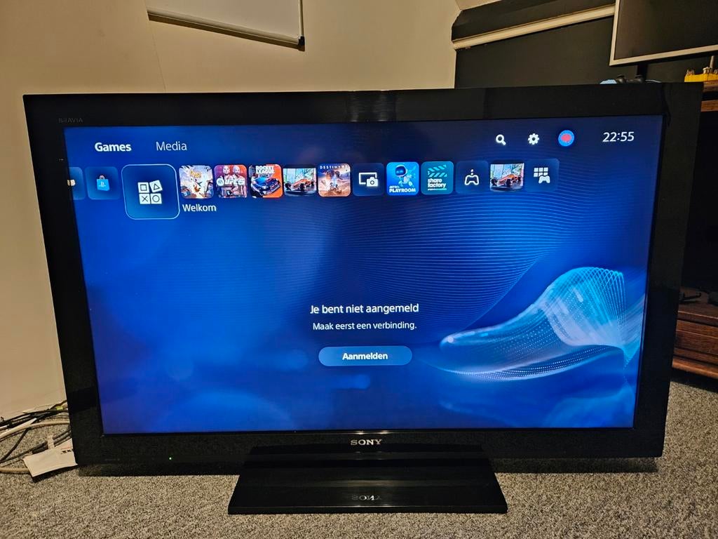 Sony Bravia KDL-40BX420 LCD TV - 40 inch Full HD, Ophalen, Gebruikt, 50 Hz, LCD