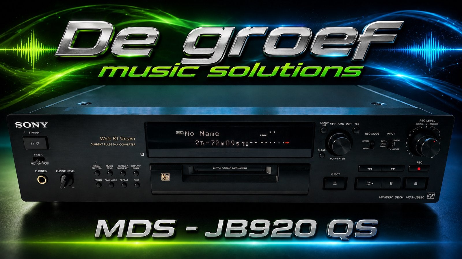 Sony Minidisc Recorder MDS - JB920, Ophalen of Verzenden, Minidisc-recorder