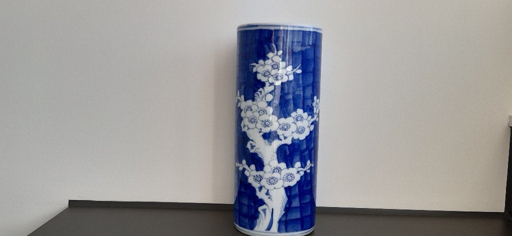 Chinees porseleinen blauw-witte porseleinen vaas, Verzenden