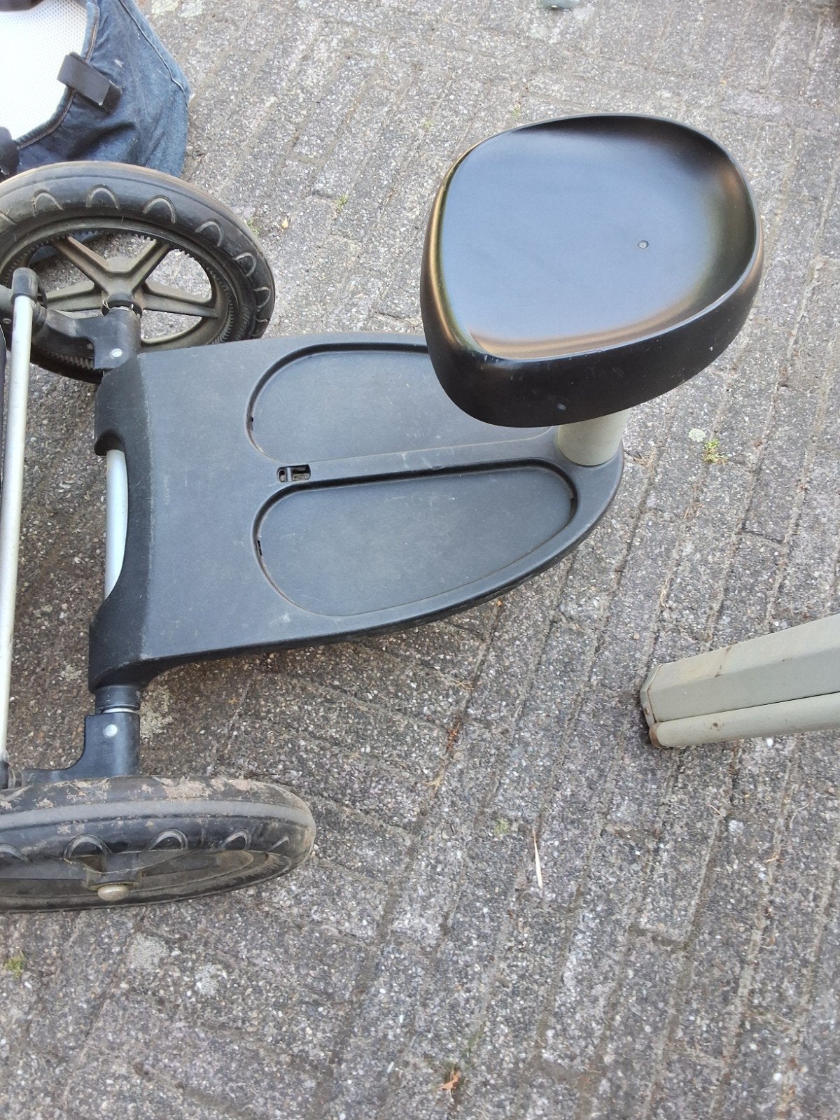 Meerijdplankje met zitje voor Bugaboo kinderwagen, Ophalen, Gebruikt, Bugaboo