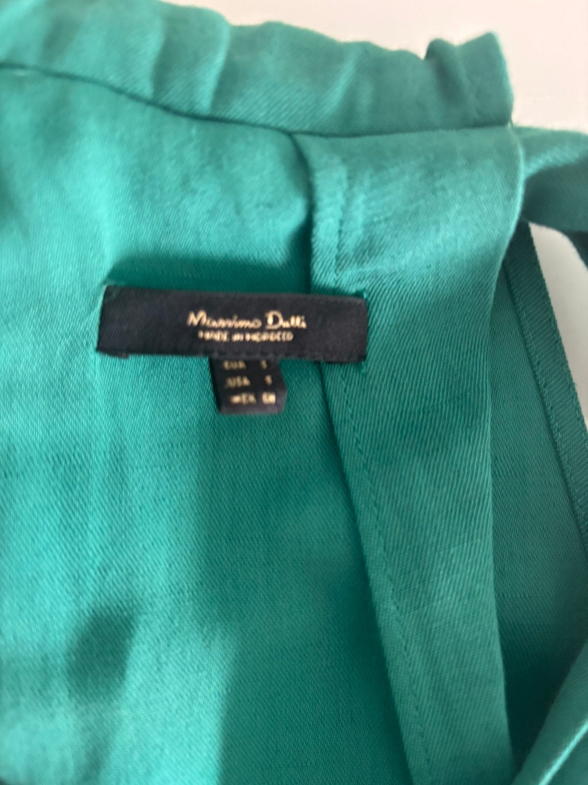 Massimo Dutti T‑Bar Back Dress, green – Size S (US), Ophalen of Verzenden, Zo goed als nieuw