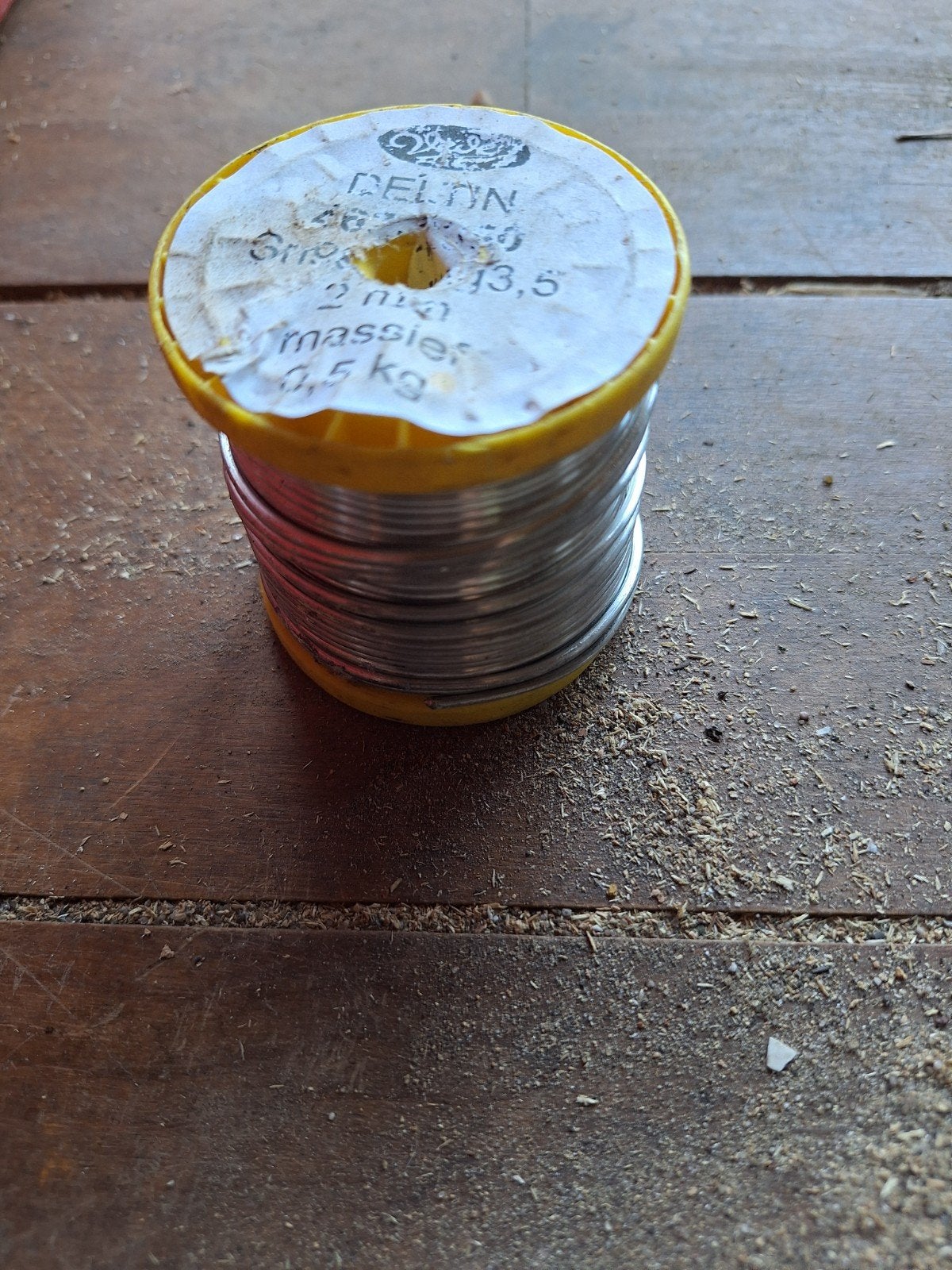 Soldeertin 0,5 kg, 2 mm dikte, massief, Ophalen of Verzenden, Gebruikt, Overige typen