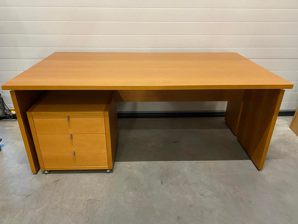 Poliform Bureau met Kast en Ladenblok, Ophalen, Gebruikt