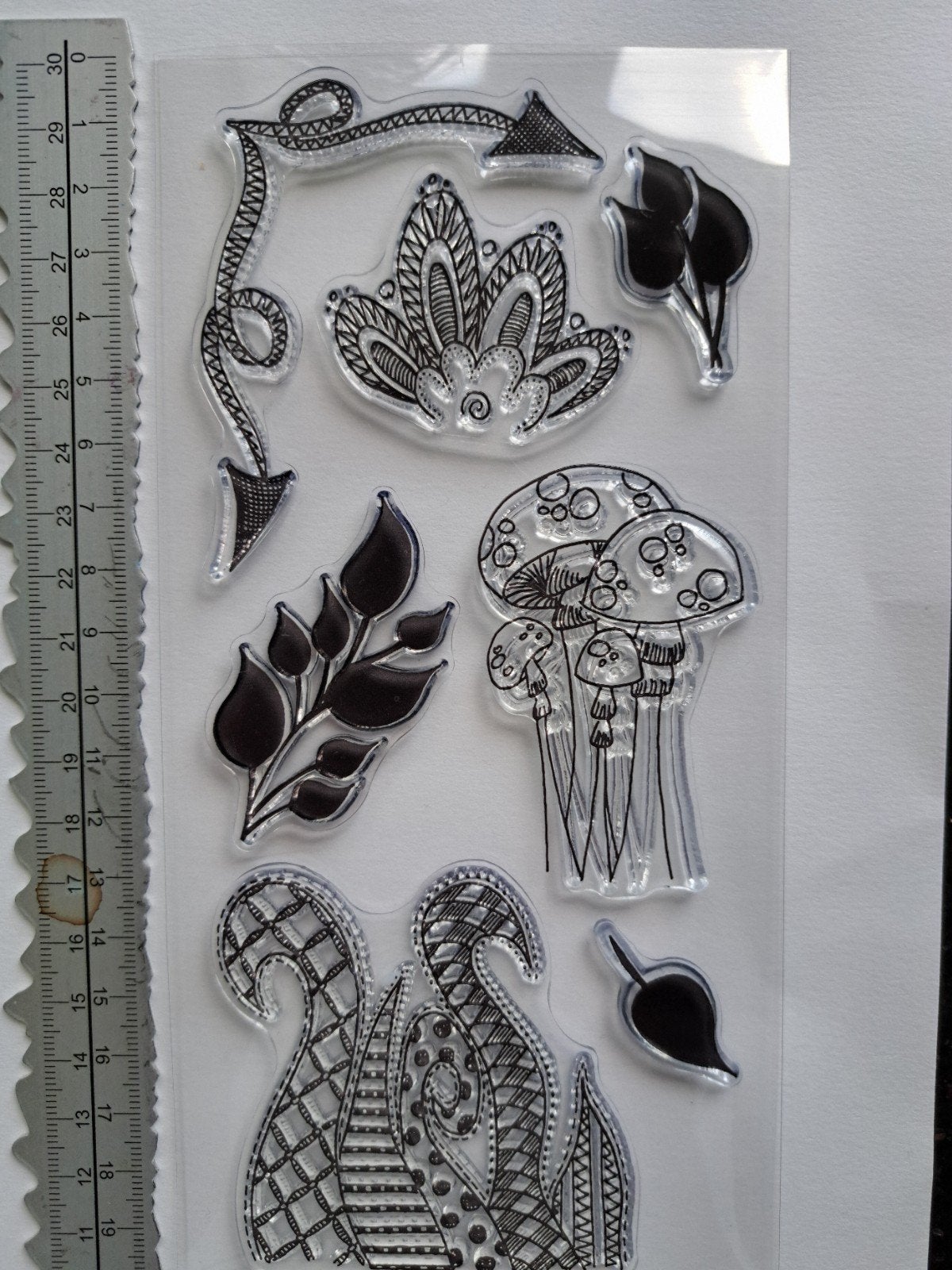 DYLUSIONS DOODLE PARTS CLEARSTAMP STEMPEL ART JOURNALING, Ophalen of Verzenden, Nieuw, Clearstamp