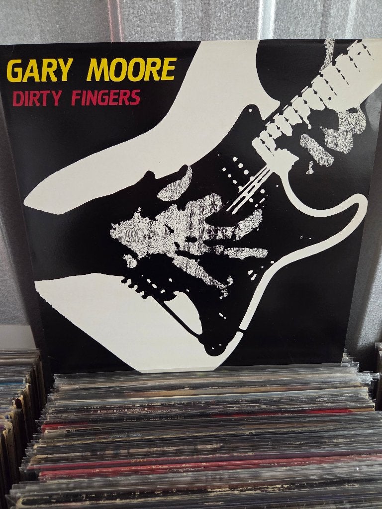 Hardrock/Metal lp GARY MOORE: DIRTY FINGERS, Originele persing, Ophalen of Verzenden, Gebruikt, 12 inch