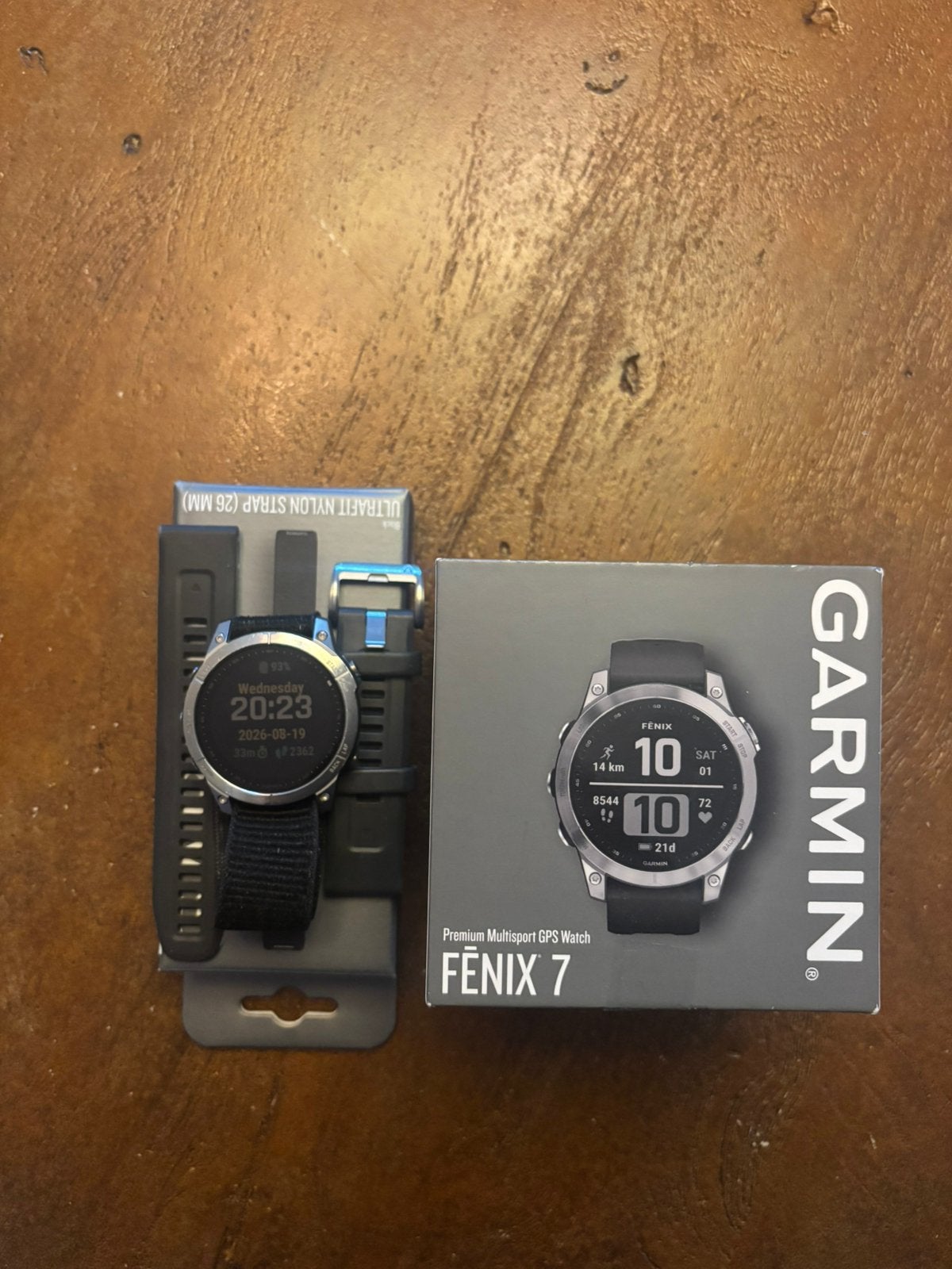 Garmin Fenix 7, Ophalen, Zo goed als nieuw, Zwart, Android