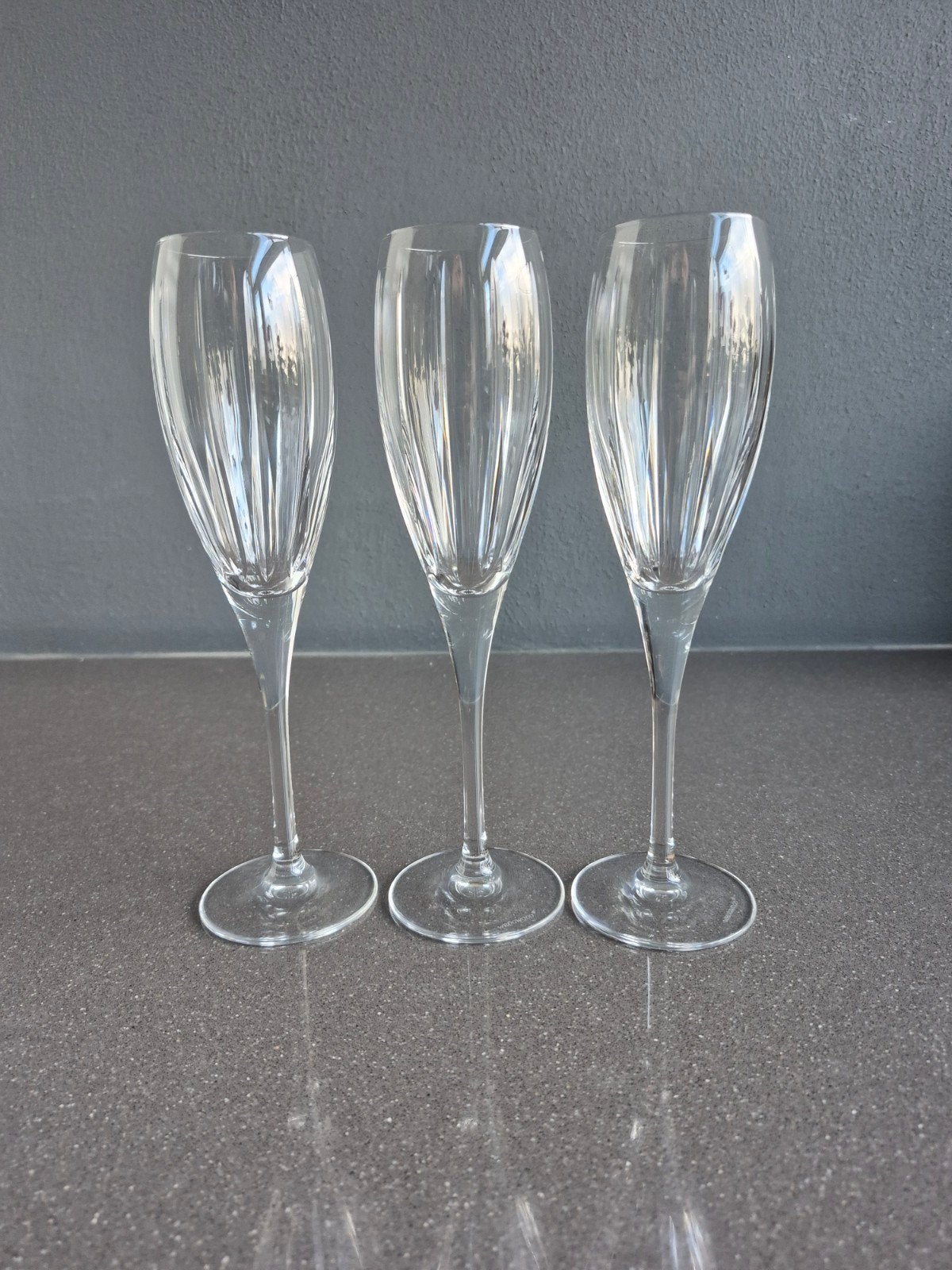 Set van 3 elegante Wedgewood Windsor  kristallen champagnegl, Ophalen