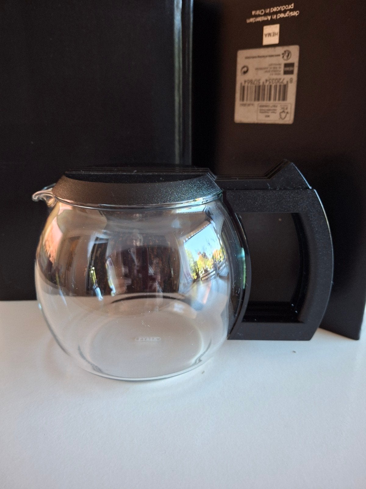 Theepotje. pyrex., Ophalen of Verzenden, Glas, Pot, Bus of Blik