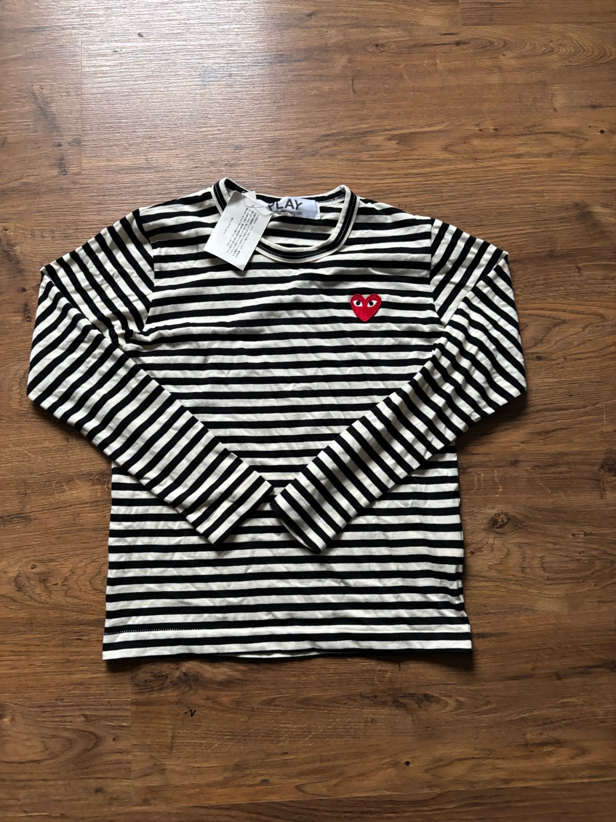 Comme des Garçons PLAY gestreept shirt met lange mouwen, Kleding | Dames, Zwart, Ophalen of Verzenden, Zo goed als nieuw, Lange mouw