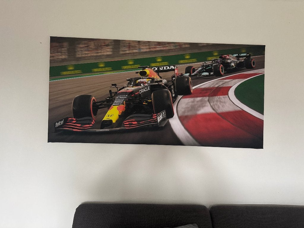 Max Verstappen Canvas, Ophalen of Verzenden, Overige materialen, Overige technieken, Voertuigen